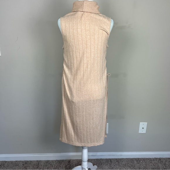 BY ANTHROPOLOGIE LACE UP MAXI TURTLENECK SWEATER TANK SIZE SMALL - Picture 10 of 11